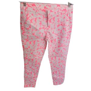 Skinny Minnie Pink and White Flamingo Leggings